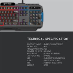 Игровая клавиатура Fantech Hunter Pro K511