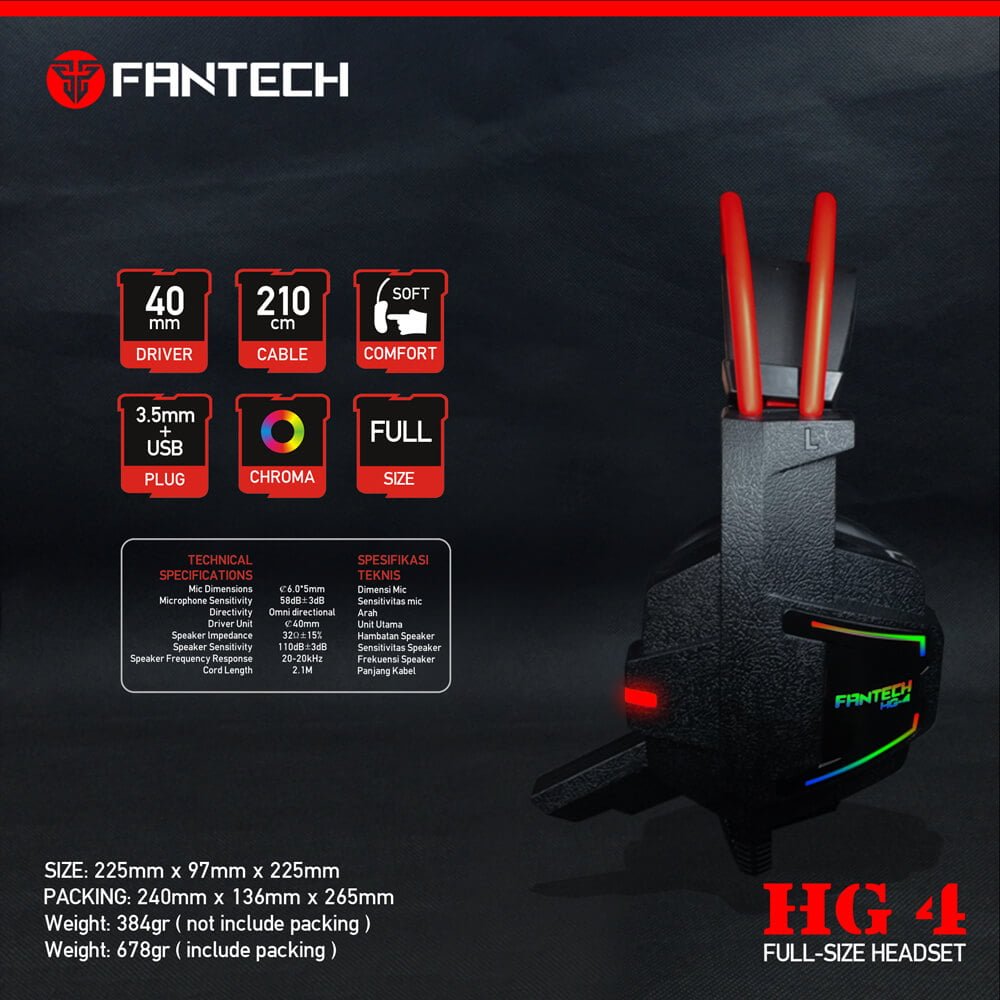Игровая гарнитура Fantech Spectre HG4