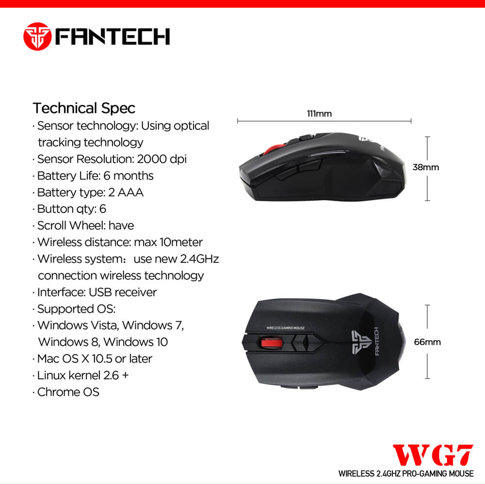 Игровая мышь Fantech Garen WG7