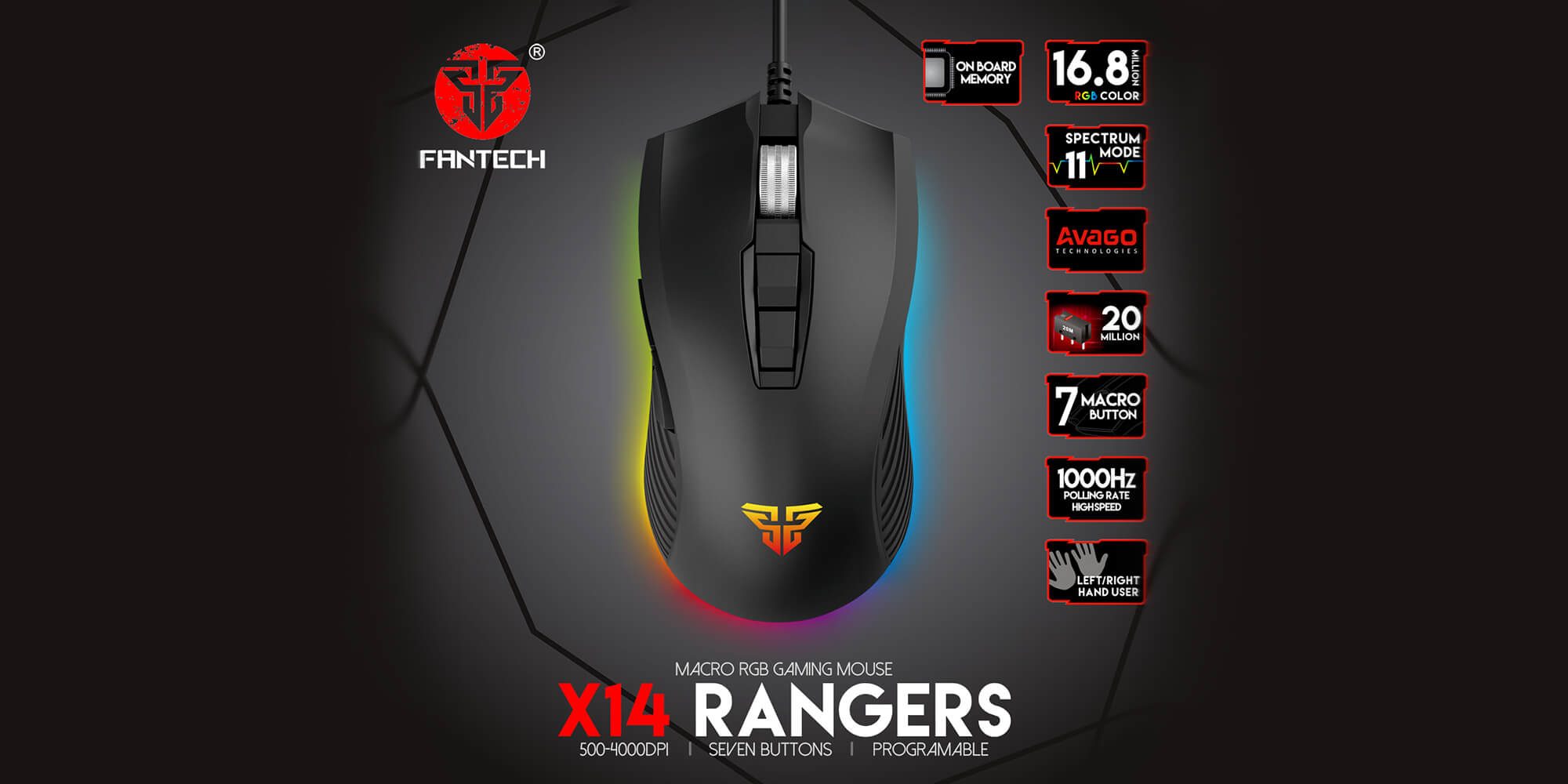 Fantech Rangers X14, игровая мышь