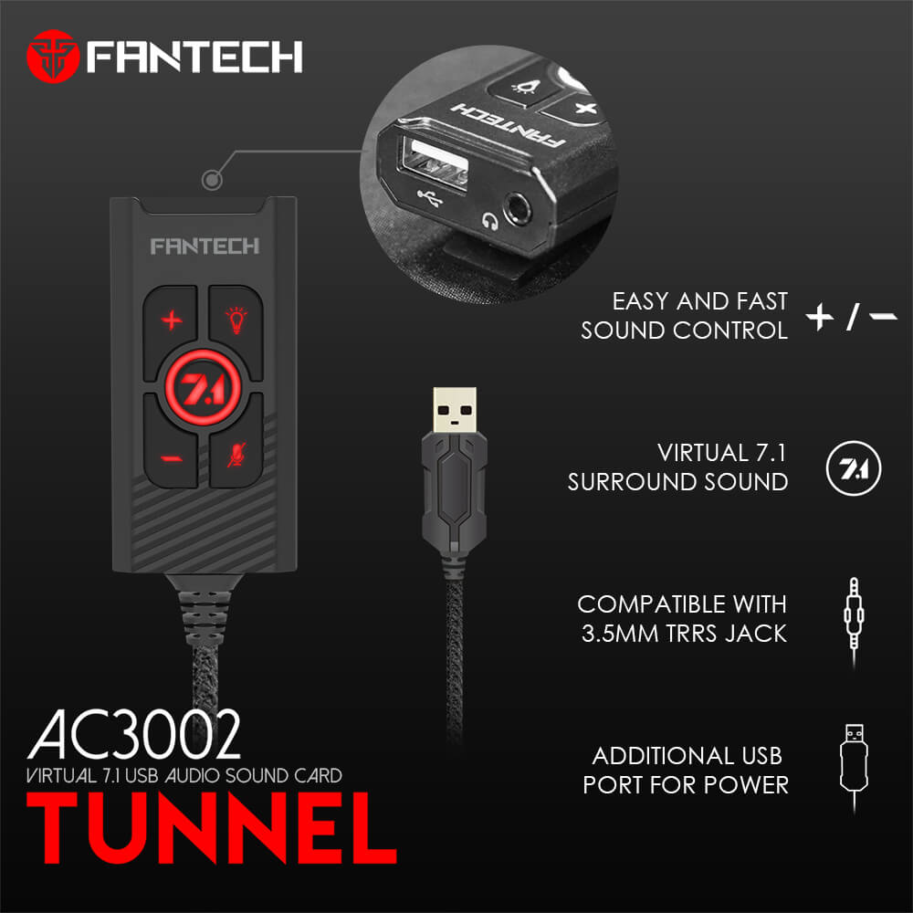 Звуковая карта Fantech Tunnel AC3002